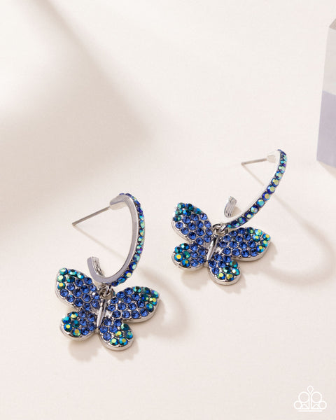 Whimsical Waltz Blue Earring