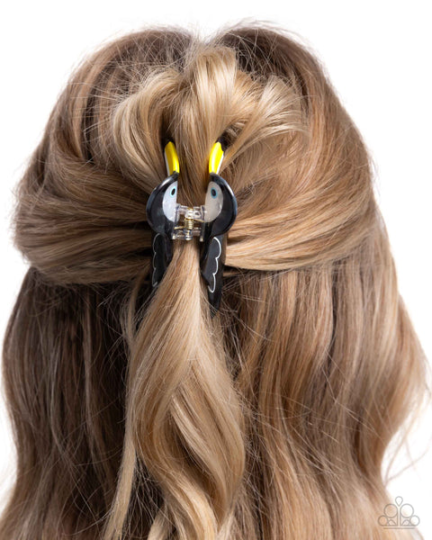 Toucan Theme Black Hair Clip