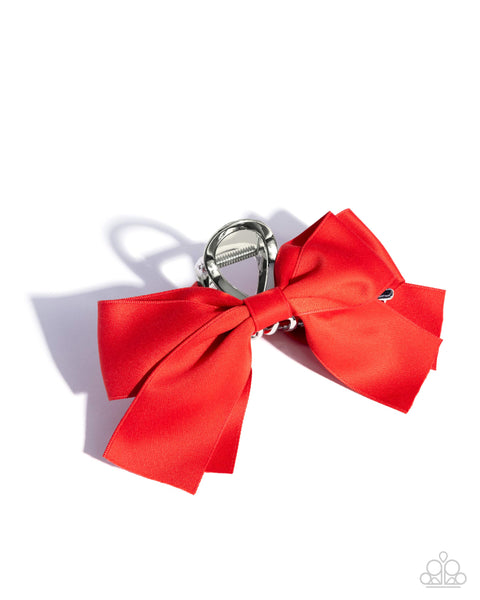 Coquette Class Red Hair Clip