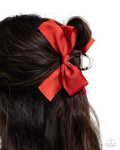 Coquette Class Red Hair Clip