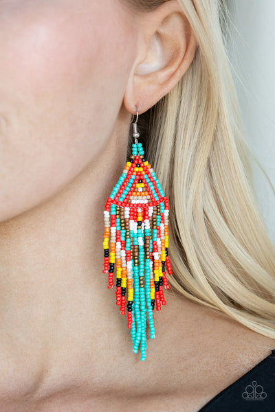 Boho Blast Blue Earrings