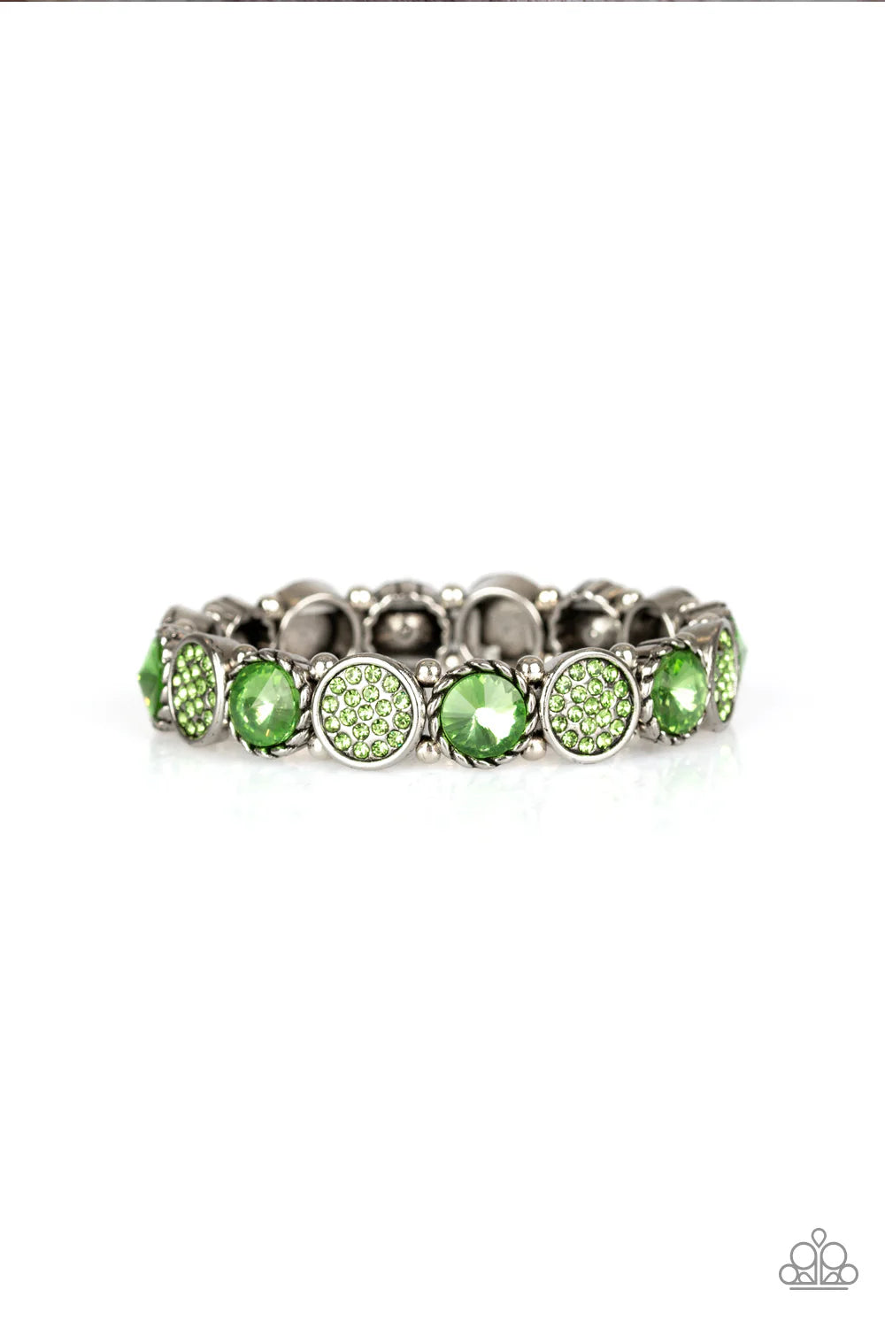 Take a Moment To Reflect Green Bracelet