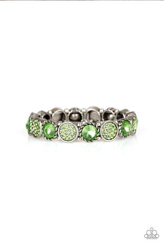 Take a Moment To Reflect Green Bracelet
