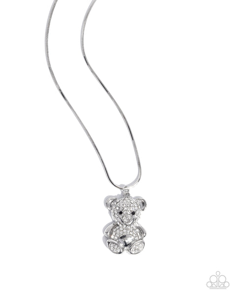 Cuddly Chic White Necklace