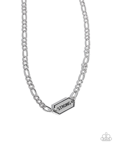 Strong Suit Silver Necklace