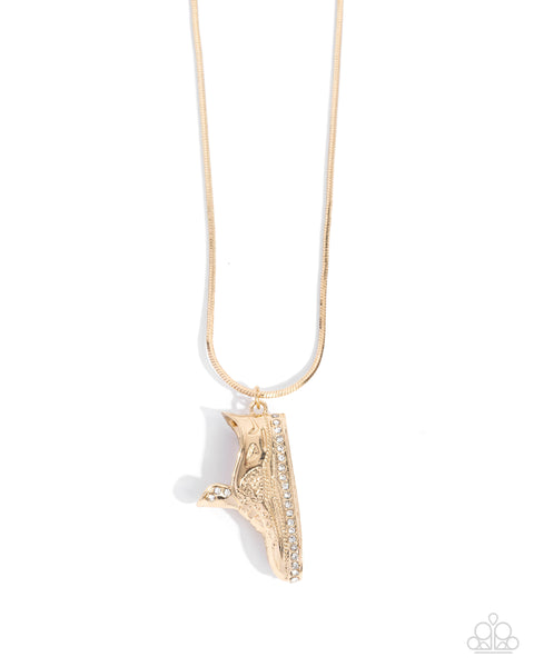 Sneaker Shimmer Gold Necklace