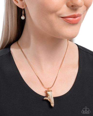 Sneaker Shimmer Gold Necklace
