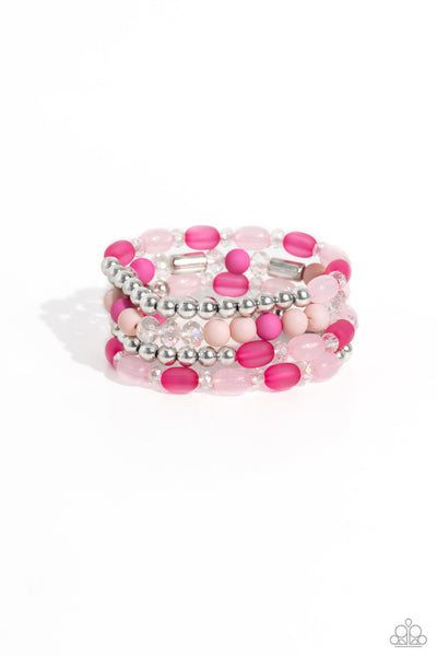 Glassy Gait - Pink Bracelets