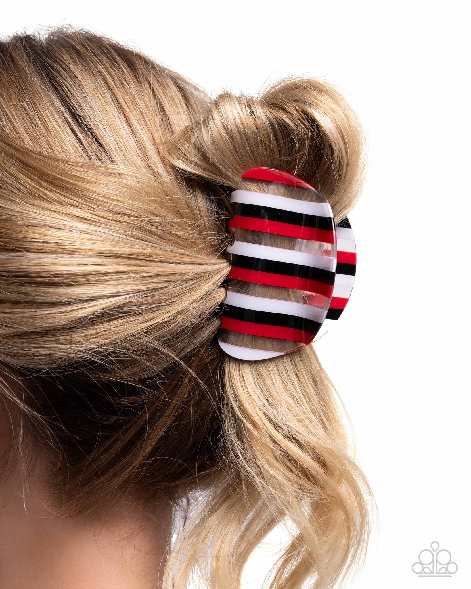 Linear Legato Red Hair Clip