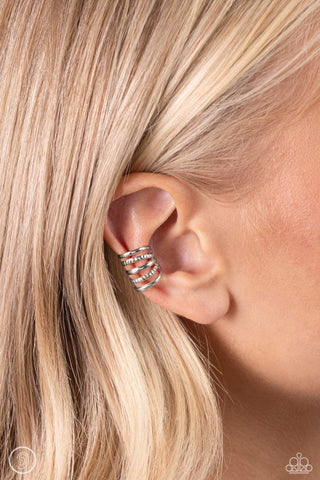 Flexible Fashion - Silver Ear Cuffs