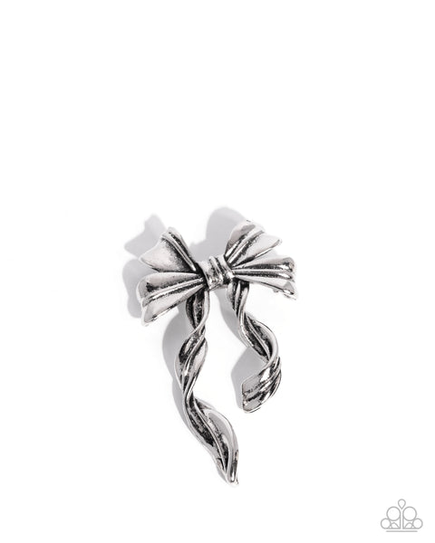 Bow Bonanza Silver Brooch