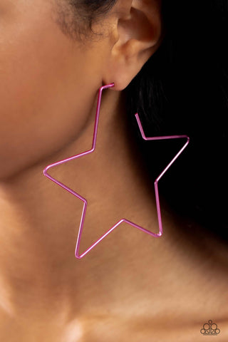 Starstruck Secret - Pink Earrings