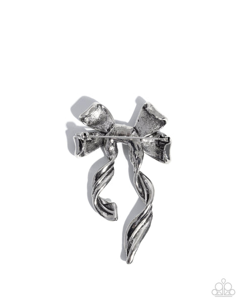 Bow Bonanza Silver Brooch