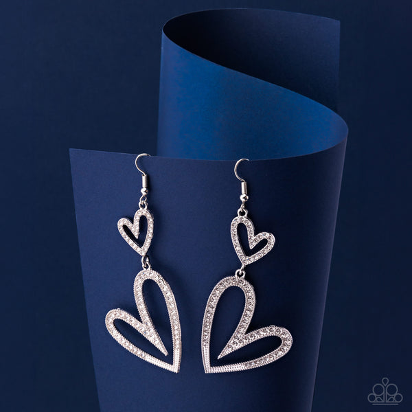 Power Couple White Earring