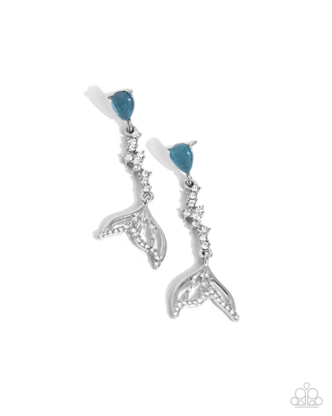 Mermaid Motivation Blue Earring