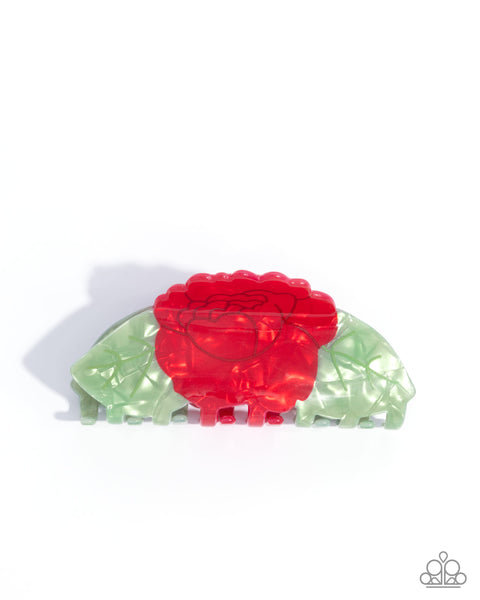 Blooming Baddie Red Hair Clip