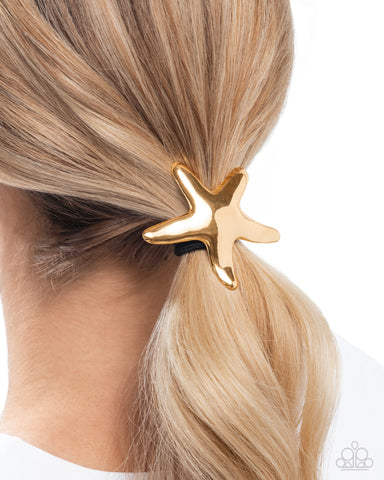 Sleek Starfish Gold Hair Clip