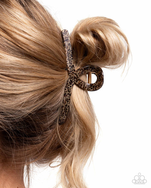 Seize the Spots Brown Hair Clip
