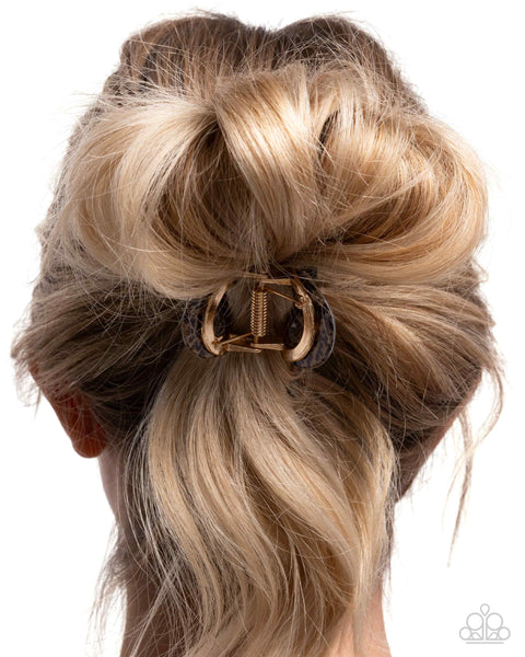 Seize the Spots Brown Hair Clip
