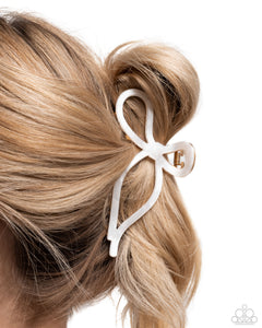 Coquette Clip White Hair Clip
