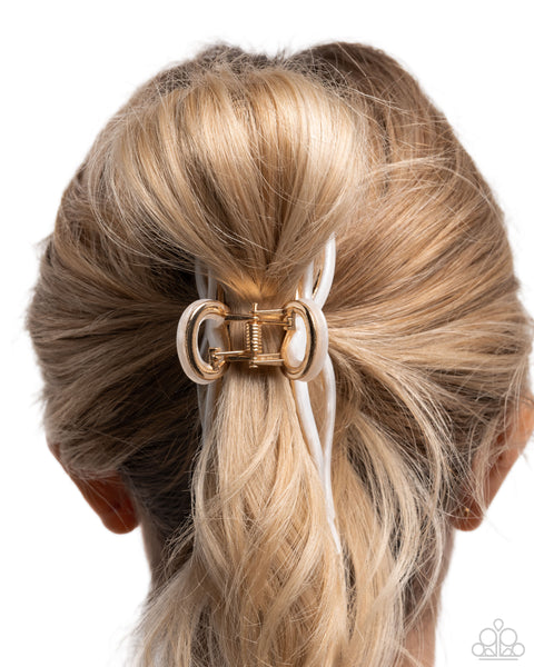Coquette Clip White Hair Clip