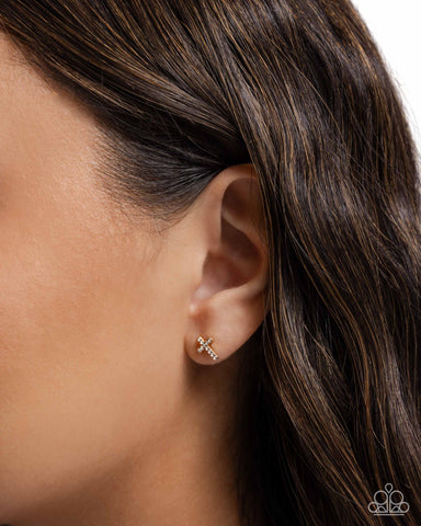 Sacred Shimmer Gold Earring