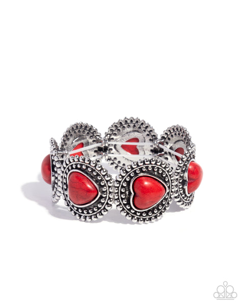 Rural Romance Red Bracelet