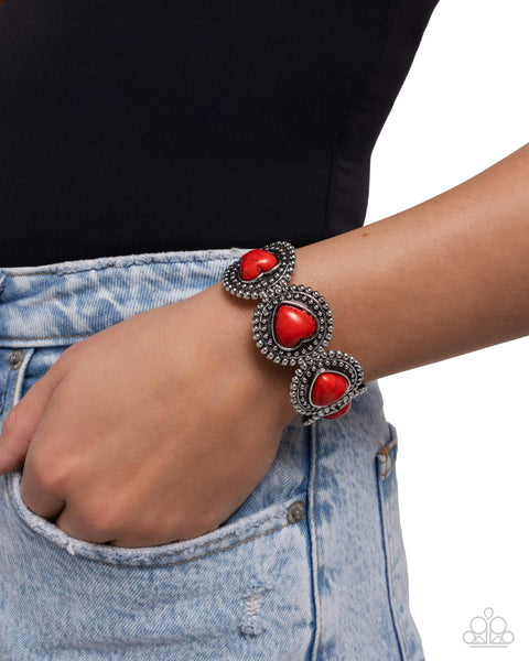 Rural Romance Red Bracelet