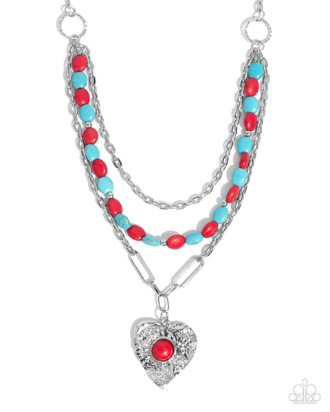 Frankly Flirting Red Necklace
