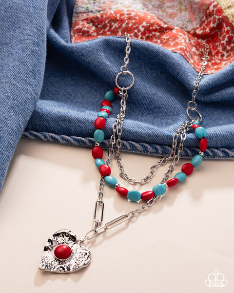 Frankly Flirting Red Necklace