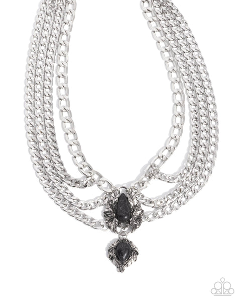 Laurel Layover Black Necklace