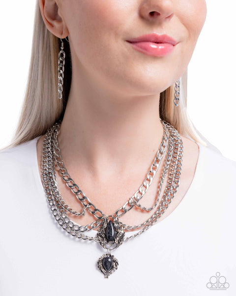 Laurel Layover Black Necklace
