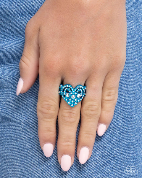 Gallant Glitter Blue Ring