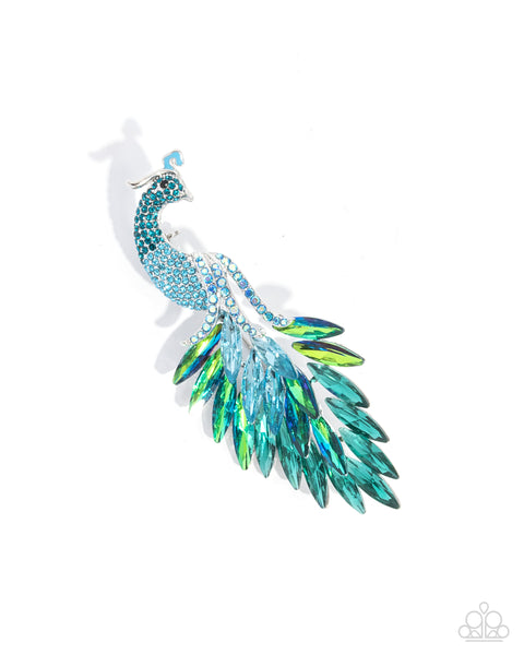 Peacock Pedestal Brooch