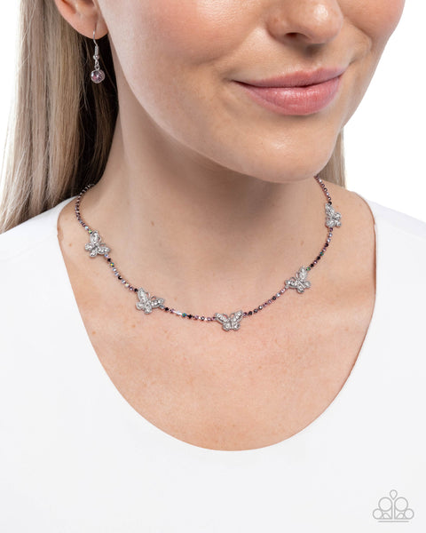 FANCIFUL of Life Purple Necklace