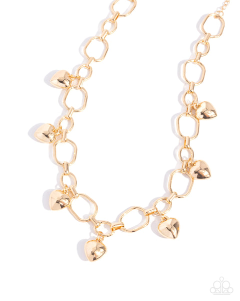 Hey Lover Gold Necklace