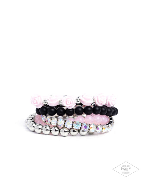 Rose Garden Grandeur Pink Bracelet