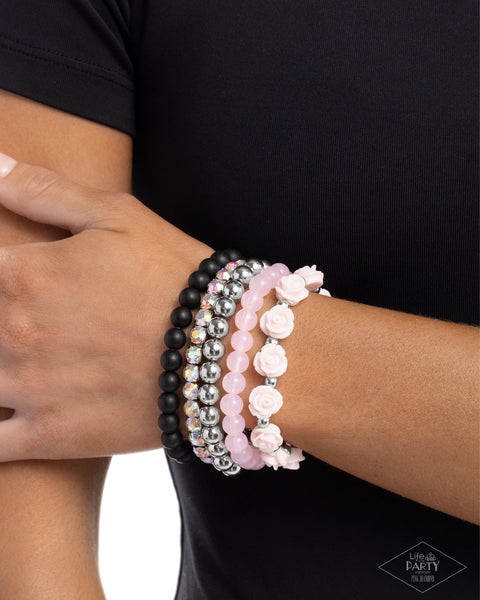 Rose Garden Grandeur Pink Bracelet