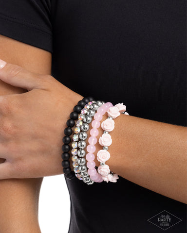 Rose Garden Grandeur Pink Bracelet