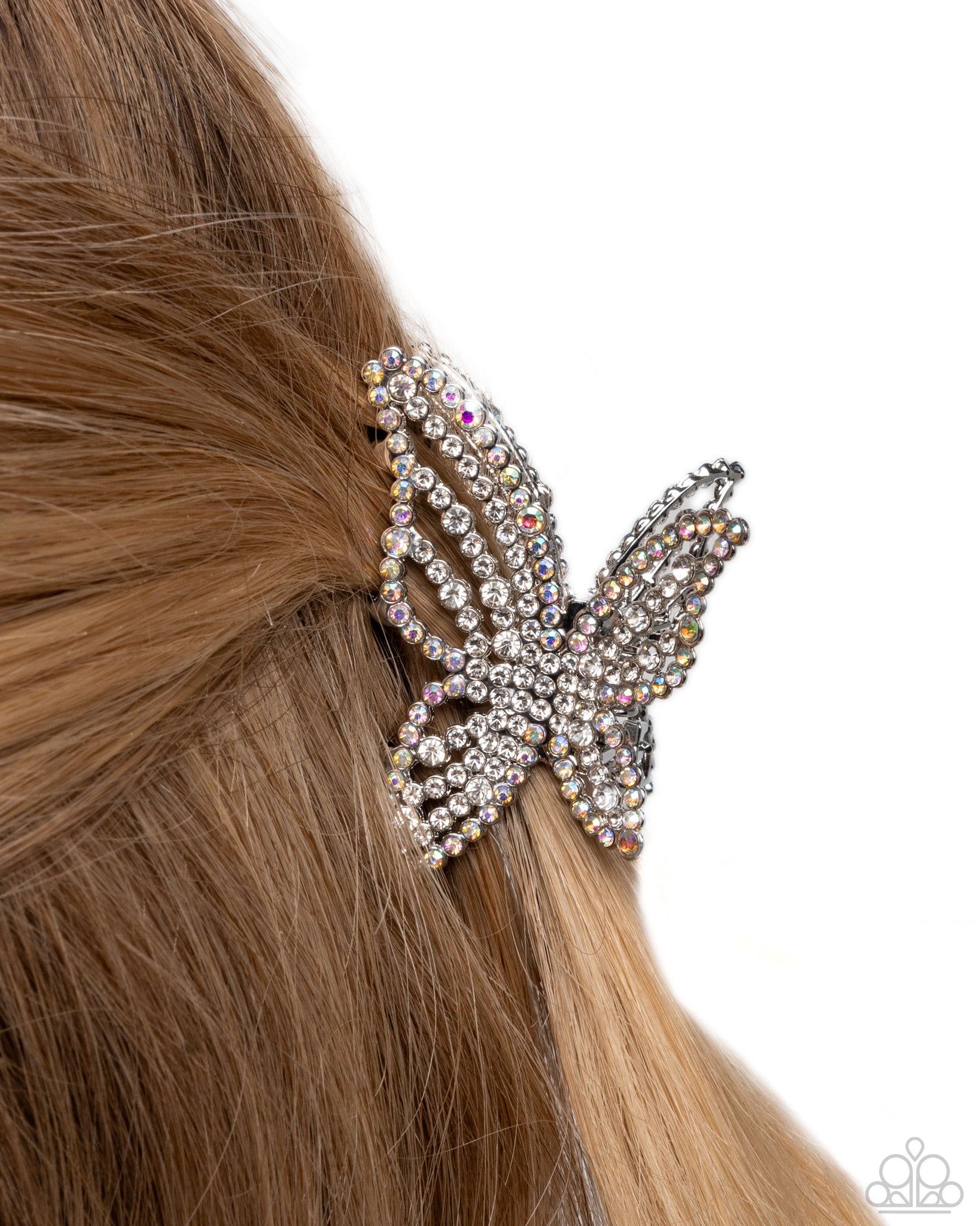 Fluttering Falsetto White Hair Clip