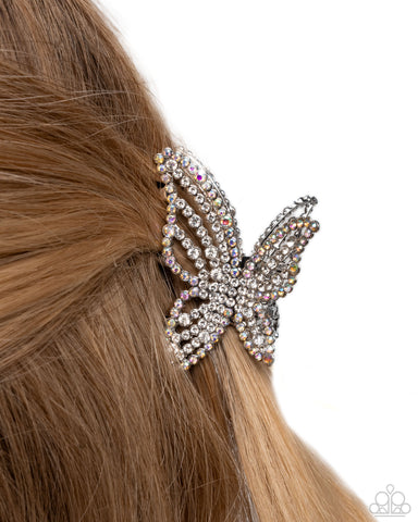 Fluttering Falsetto White Hair Clip