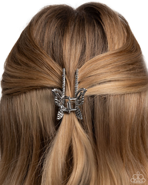 Fluttering Falsetto White Hair Clip