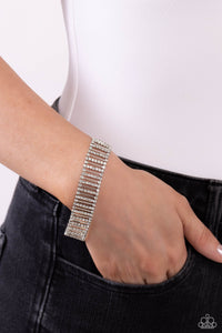 Elusive Elegance - White Bracelet