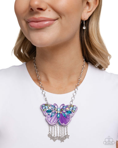 Mayoral Monarch Purple Necklace