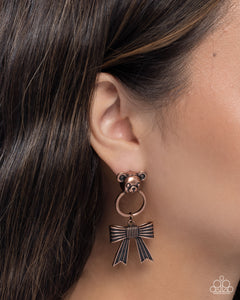 Bear in Mind Copper Earring