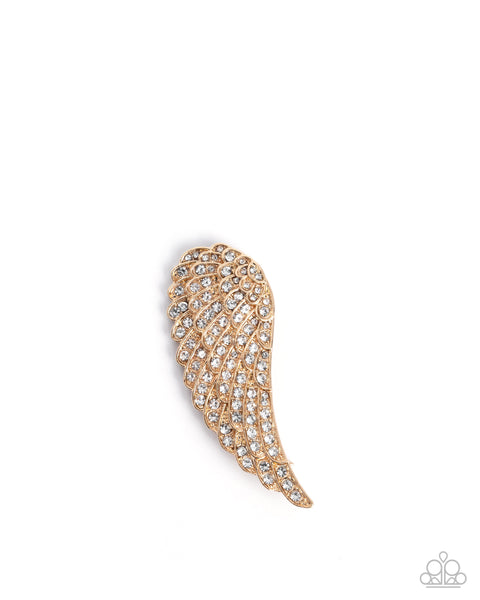 Angelic Affection Gold Brooch
