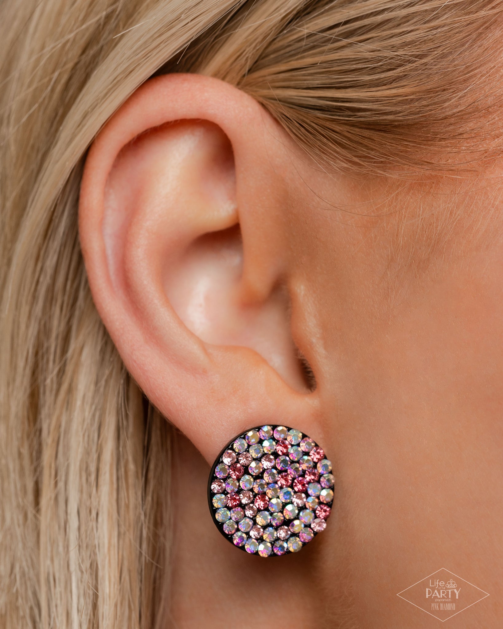 Radiant Ripples Pink Earring