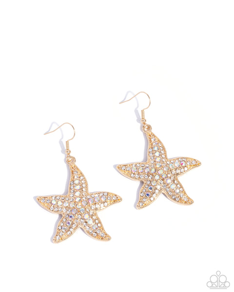 Starfish Spectacle Gold Earring
