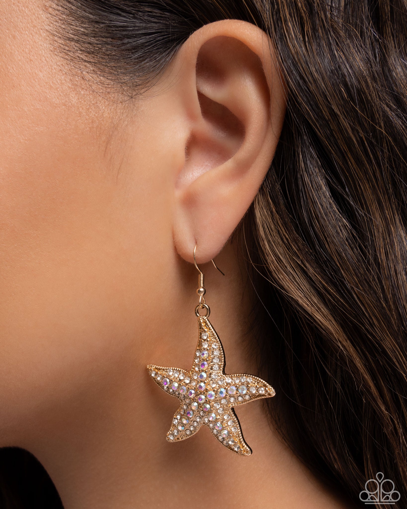 Starfish Spectacle Gold Earring