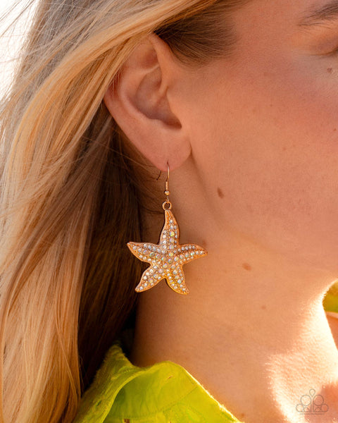 Starfish Spectacle Gold Earring
